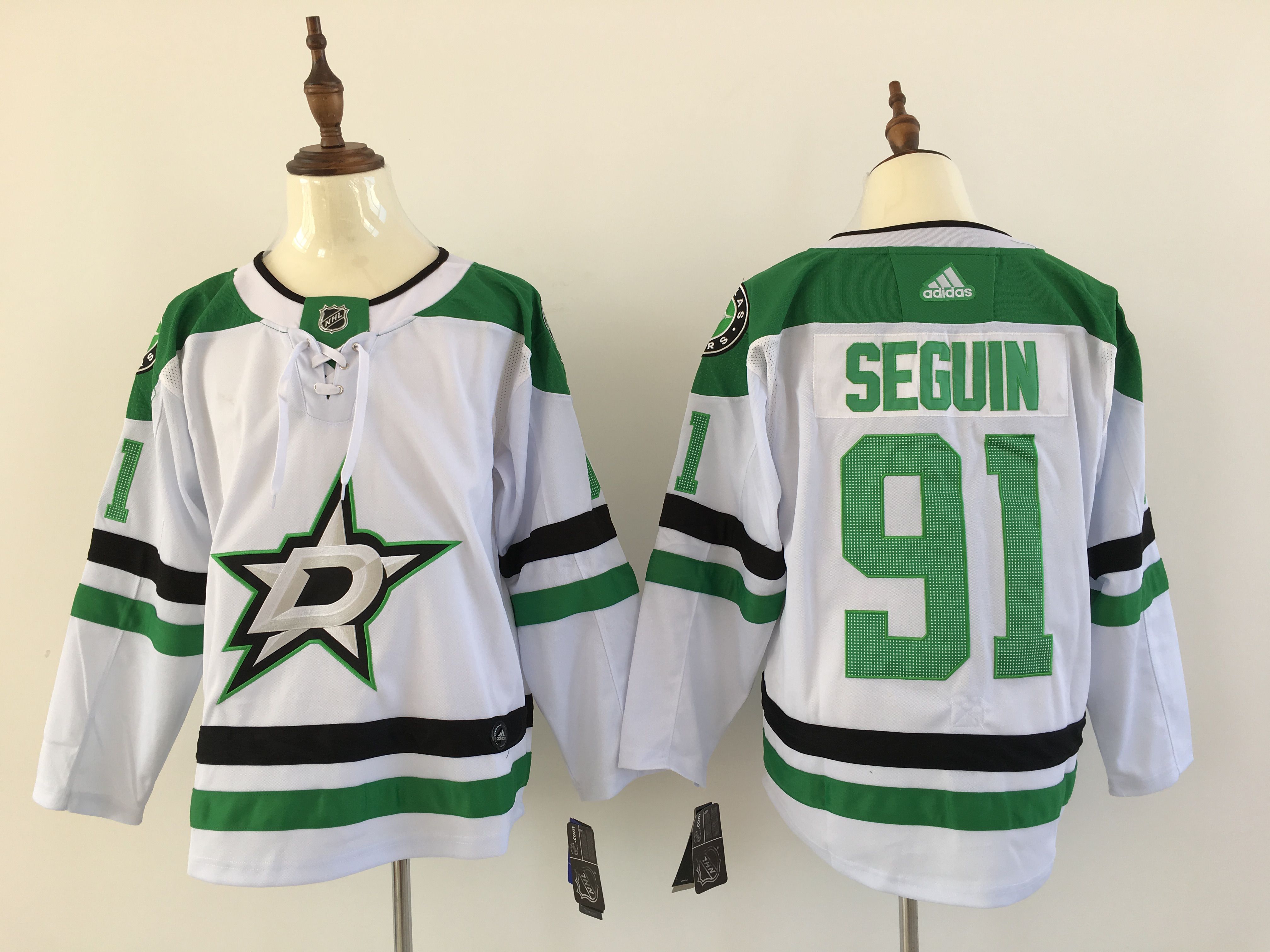 Men Dallas Stars #91 Seguin White Hockey Stitched Adidas NHL Jerseys